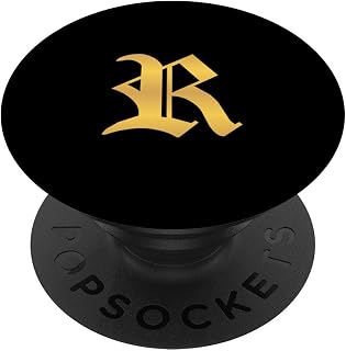 R Initial Personalized Birthday Christmas Girl Men Black