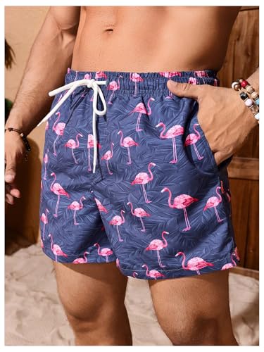 Verdusa Men's Swim Trunks with Compression Liner 7 inch Inseam Quick Dry Board Shorts with Pockets4