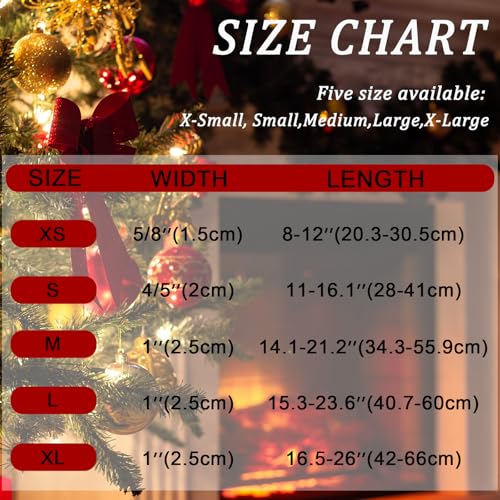 Image of Christmas Dog Collar, Red and Green Plaid Adjustable Pet Collar with Snowflake Charm, Holiday Dog Accessories for Small Medium Large Dogs