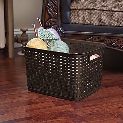 Sterilite Tall Wicker Weave Basket Multicolor , (Pack Of 1) #TOP3
