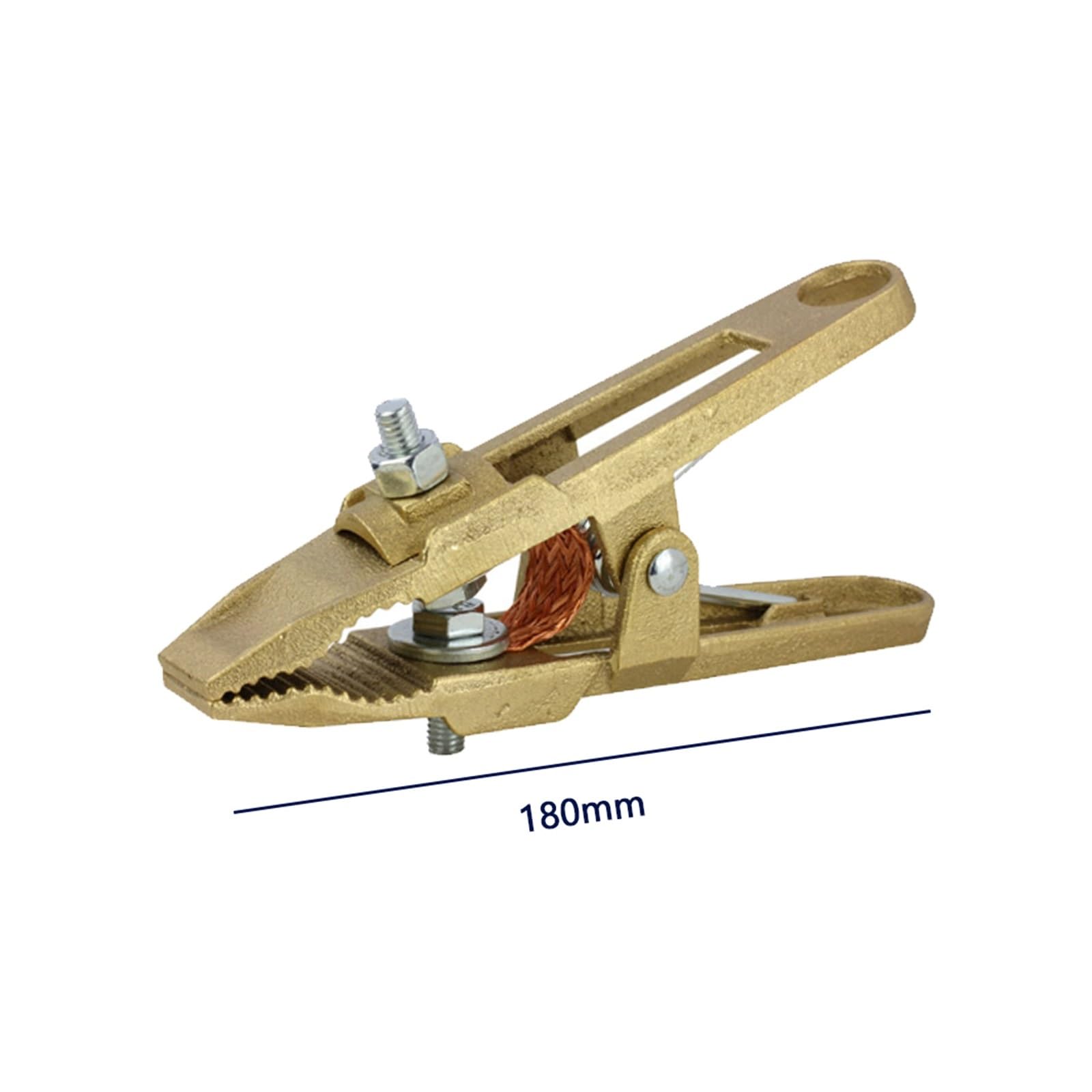 Pinza massa per saldatrice 260A 300A 400A 500A 600A 800A Ottone A Forma di Terra Saldatura Morsetto di Terra Macchina Saldatore Elettrodo Clip di Supporto(600A 1PCS)
