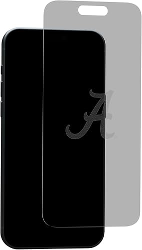 Protector de pantalla de Alabama Crimson Tide para iPhone 14 Pro Max - Diseño personalizado con licencia oficial - Logotipo desaparecido, compatible