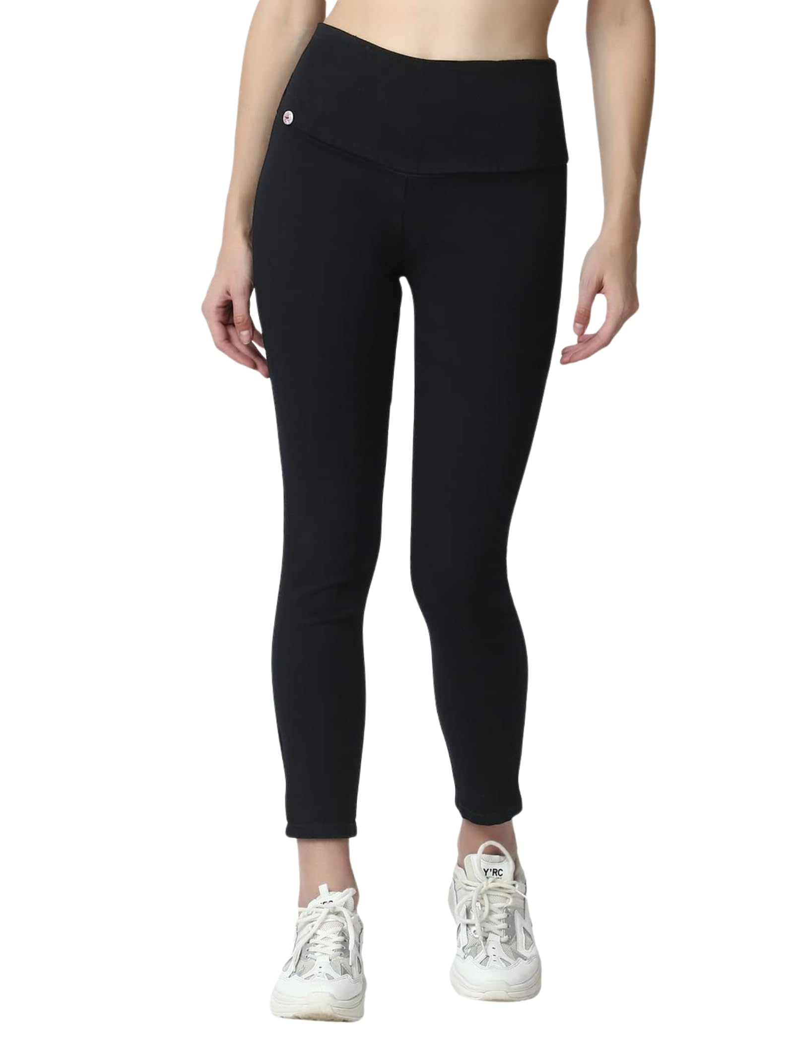 4 flies Women's Denim Skinny Fit Jeggings with Stretchable High-Rise Waist Ankle Length Solid Pattern and Elastic Closure Type-picture-29