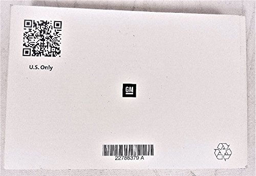 Back cover of the 2013 Chevrolet Sonic Owners Manual with QR code