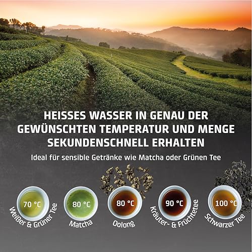 CASO HW 600 - Heißwasserspender - Testurteil: sehr gut - heißes Wasser in Sekunden, spart bis zu 50% Energie gegenüber einem Wasserkocher, für Babynahrung geeignet