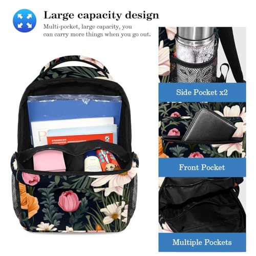 Sac à dos avec trousse à crayons élégant ensemble multicolore de 2 pièces