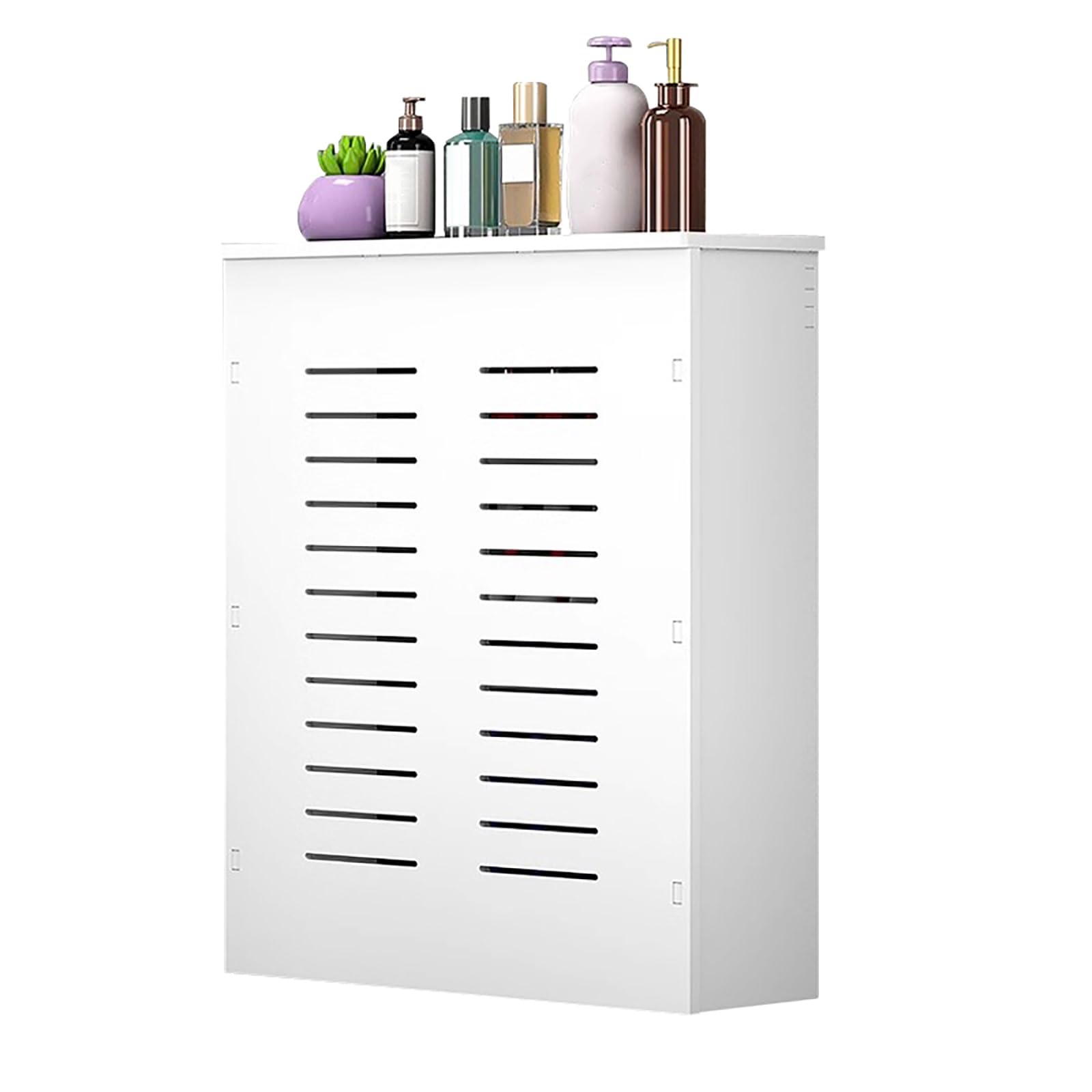 Elegancka nowoczesna osłona grzejnika 90 x 80 x 20 cm - łatwa instalacja stylowa dekoracja domu, idealna do salonu i sypialni, ukrywa rury, zwiększa estetykę