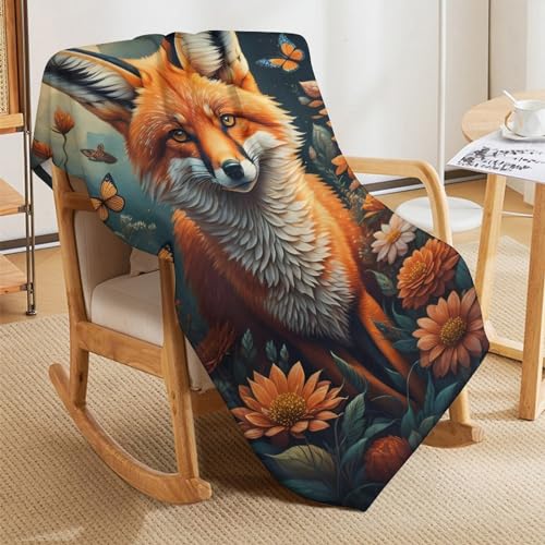 Manta de zorro suave para sofá, el complemento cálido e ideal de 130x180 cm para tu cama 5