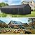 MFSTUDIO Carport 20x30 ft, Outdoor Heavy Duty Carports with Sidewalls, Metal Shed Canopy Shelters Garage Shelter Shade Car Ports with Galvanized Roof for 3 Cars, Truck and Boats