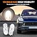 Sousery 100PCS 194 light bulb,Replace T10 2825 Car Signal 12V 5W Clear 168W 5W 1/4 Wedge Base for Cars Landscape RV Camper,Replace 158 159 147 152 161 184 192 193 259 280 285 447 464 501 model