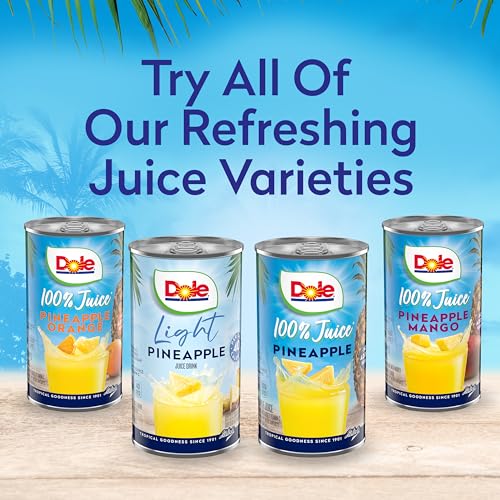Dole Pineapple Orange Juice, 100% Fruit Juice with Added Vitamin C, 6 Fl Oz (Pack of 6), 48 Total Cans - Thumbnail 6