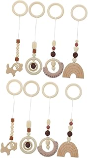 Abaodam 8 Peças Brinquedos De Rack De Ginástica Para Crianças Brinquedos De Ginástica Tapete De Atividades Para Bebês Brinquedos Macios De Ginástica Para Bebês Pendurados Brinquedos De