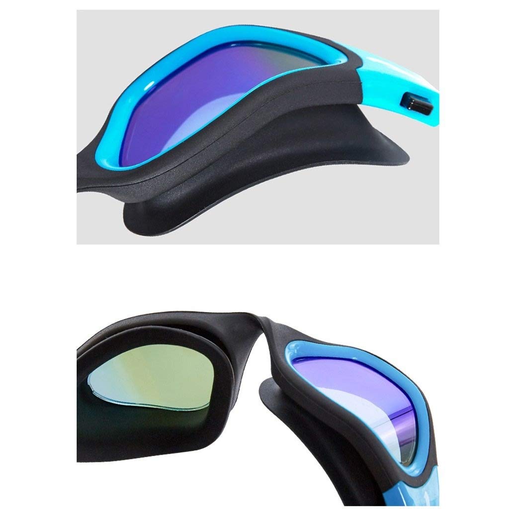 Occhialini da Nuoto, Protezione Anti-Nebbia/UV Lenti Trasparenti for Occhiali da Vista Unisex for Uomo e Donna Occhialini da Nuoto for Interni(C)
