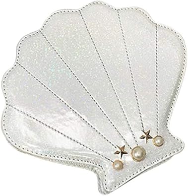 Hologram Laser Shell Shoulder Bags Pearl Cross-body Chain Purse Bags for Womens