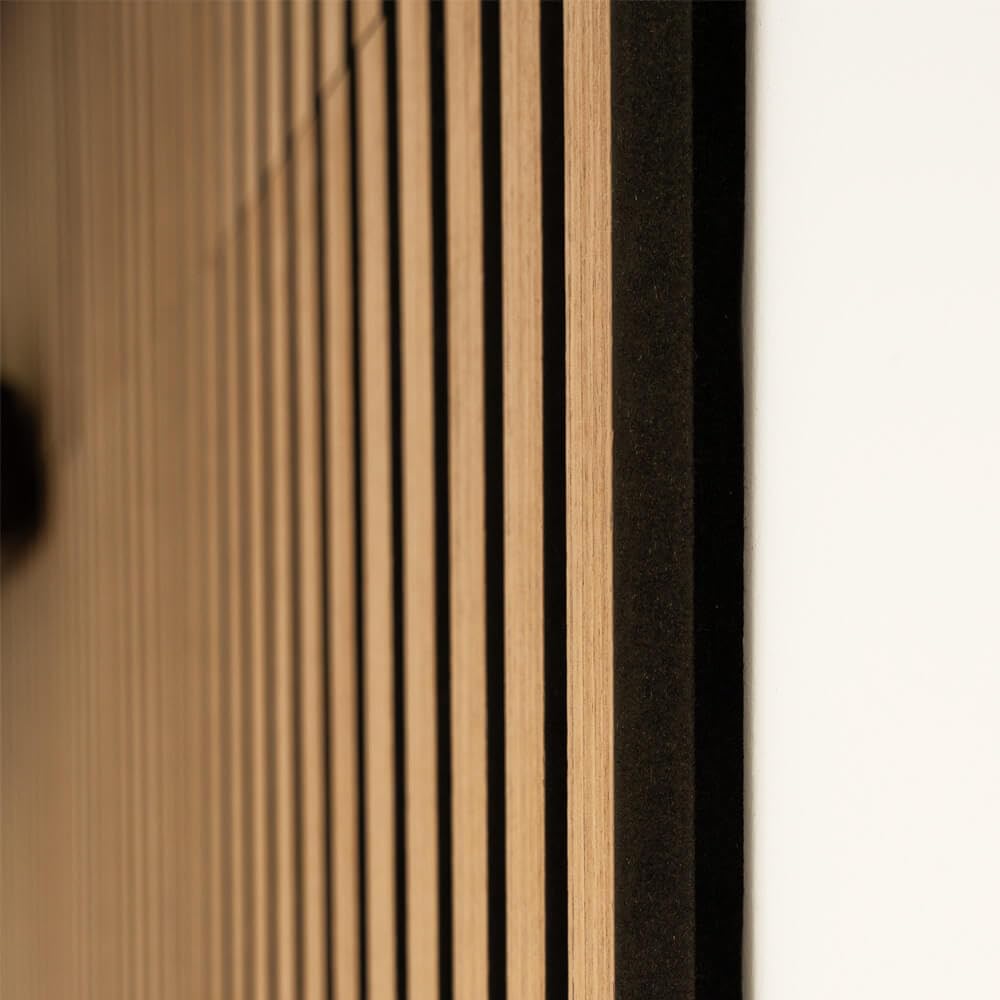 HOME DELUXE - Pannello acustico Sonic Oiled Oak – 6 pannelli, legno in MDF, feltro in poliestere, posizionabile su e fianco I pannelli fonoassorbenti, pannelli acustici da parete