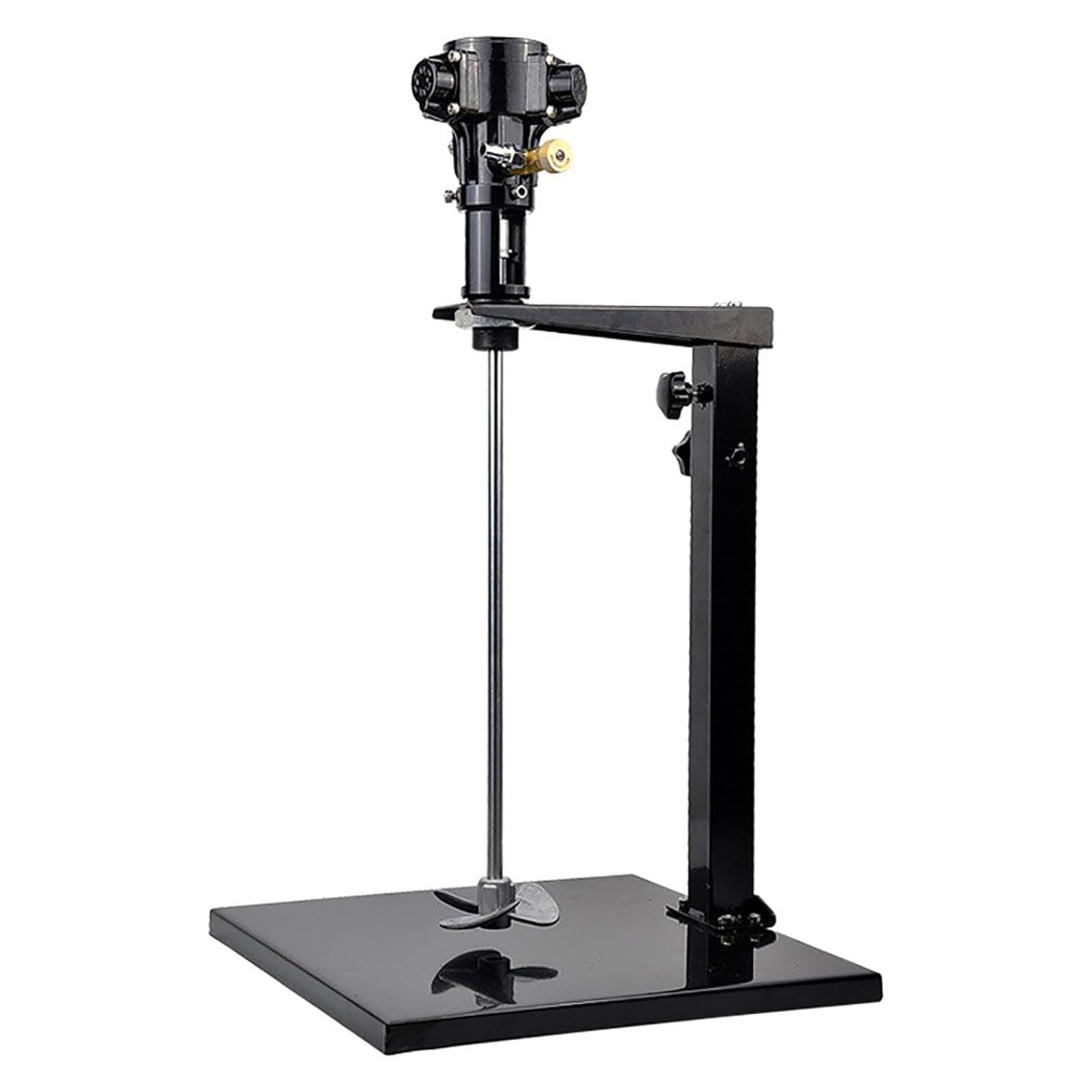 Máquina mezcladora de pintura neumática, agitador de aire de 1/8 HP con soporte, cuchilla mezcladora de acero inoxidable para tinte de tinta líquida viscosa