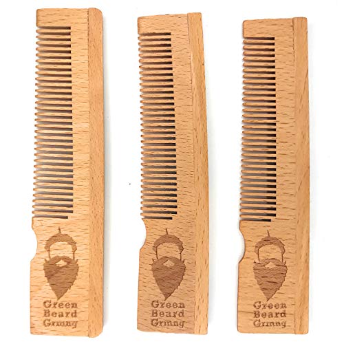Green Beard Grmng Bamboo Pocket Comb, 3-Pack