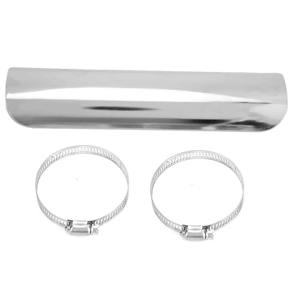 Tubo de escape profesional , protector térmico cromado para motocicleta , 50 70 mm