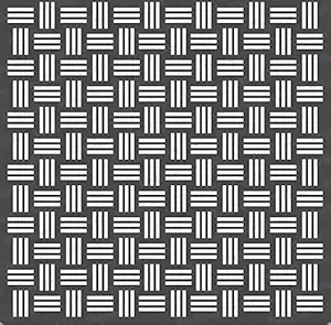 Texture Stencils for Painting on Canvas - Basket Weave Stencil - Size: 6X6 Inches - Stencil Pattern for Wall Painting - Pattern Stencils for Art and Design - Wall Painting Stencil Design