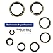 150Pcs Metal Bonded Seal Washer Assortment Kit Bonded Washer 8 Sizes M6, M8, M10, M12, M14, M16, M18, M20