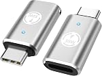 MoKo Lightning Female to USB C Male Adapter 4 Pack, Lightning USB C Adaptor for iPhone 15/16 Pro/16 Pro Max/Plus, Galaxy S24, iPhone to USB C Adapter for Fast Charging, NOT for Headphone, Black 35W