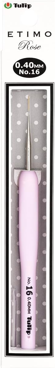 Tulip Needle Company TEL-16E Etimo Rose Steel Crochet Hook-Size 16/.4mm
