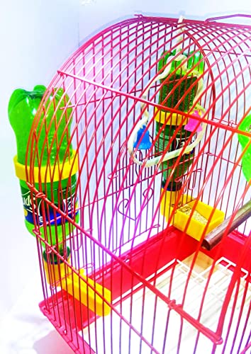 Bird-Cage-Plastic-Drinker-Feeder-for-Any-Bottle-Fit-Green-Pack-of-3
