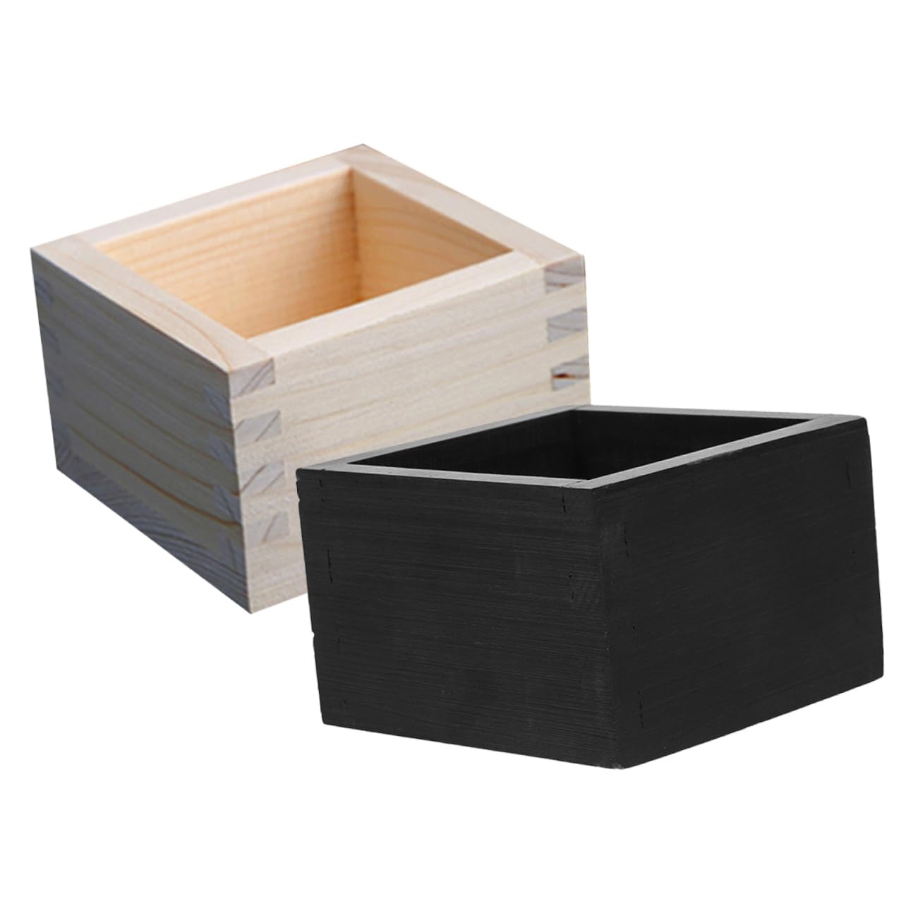 PRETYZOOM 2pcs Box Wooden Sake Cup Sake Cup Storage Holder Sake Cup Container