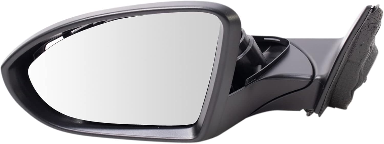 TRQ Left Mirror without Memory without Blind Spot Indicator Drivers Side Compatible with 2019-2022 Volkswagen Jetta VW1320174