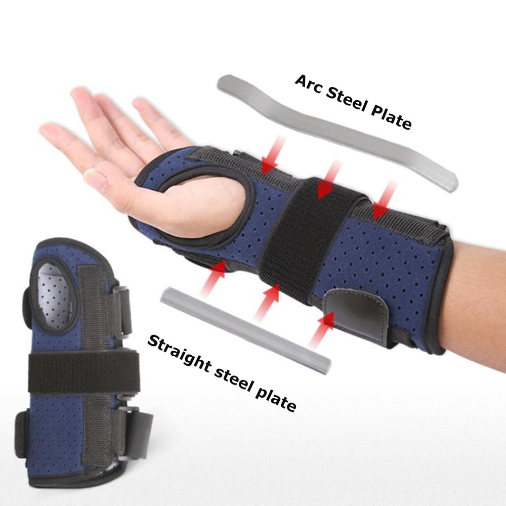 Wrist Support Wrist Brace Carpal Tunnel Breathable Wrist Support Brace Splint Adjustable Straps for Tendonitis Arthritis Pain Relief Ideal for Carpal Tunnel Sprains - Image 2
