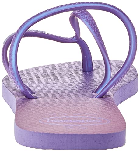 Chinelo Flat Duo Irid, Havaianas, Feminino, Roxo Paisley, 37/38