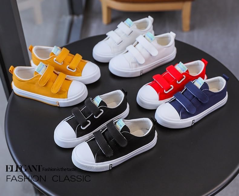 Toddler Boys Girls Slip On Canvas Sneakers Cartoon Dinasour Printed Little Kid Unisex Adjustable Strap Walking Shoes Lazy Shoes with Hook and Loops - Image 2