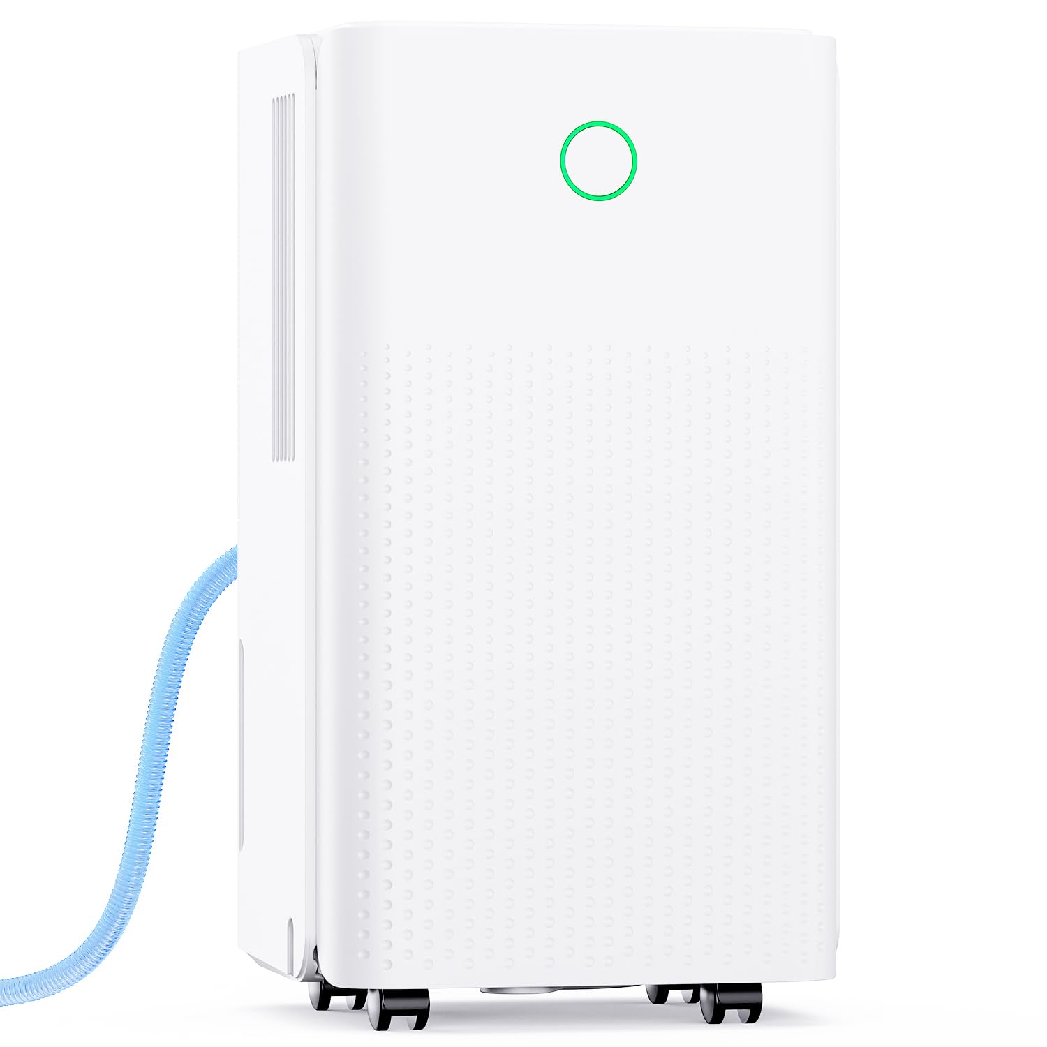 Deshumidificador, 12L/Día Deshumificadores Electrico con Depósito de 2,2L, 3 Modos, Silencioso, Bajo Consumo, Drenaje Continuo, Temporizador 24h, Control Automático de Humedad para Hogar, Blanco