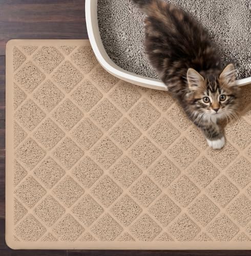 GORILLA GRIP Cat Litter Mat, Coiled Mesh...