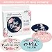 Baby Monthly Stickers - Set of 24 - Floral Baby Girl Milestone Stickers - Perfect for Newborn Girls - Month to Month Milestones -Pink Navy & Teal Floral Design (Set of 24)