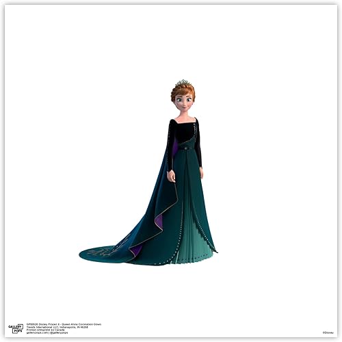 Miniatura 10 de Trends International Gallery Pops Disney Frozen II - Lienzo decorativo para pared con vestido de coronación de reina Anna, versión sin marco, 12 x