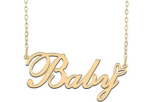 Personalized Baby Name Necklace with Heart