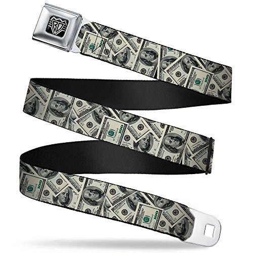 Cinturón de seguridad Buckle-Down Benjamins2 para niños de 20-36 pulgadas multicolor