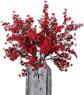 JAKY-Global Babys Breath Gypsophila Artificial Flowers 6 Bundle European Fake Silk Plants Decor Wedding Party Decoration Bouquets Real Touch DIY Home Garden (Autumn Blue)