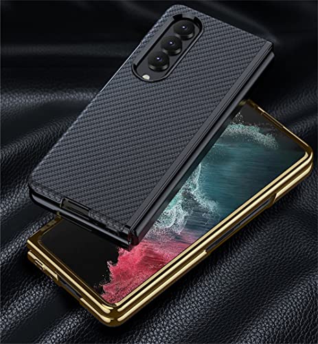 Coque rigide en polycarbonate galvanisé vert pour Galaxy Z Fold 4
