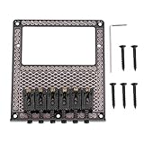 Grundplatte aus strapazierfähigem Eisen, Sättel aus Kupfer-Zink-Legierung sorgen für stabile Struktur und gute Klangqualität.