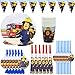 Fireman Sam Set di Stoviglie per Feste Insegnante di Inglese Pompiere Sam Forniture per Feste per Bambini stoviglie Party Kit Tovaglia Copertina Buon Compleanno Banner Birthday Party Supplies