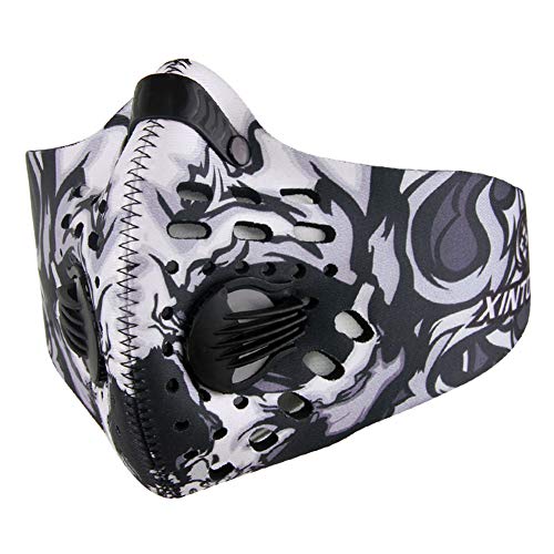 Preisvergleich Produktbild Zubita Staubschutzmasken, Staubmaske, Sportmaske, Maximale Verschmutzungsfiltration für Außen- und Innenbereiche -Verstellbarer Gurt- und Nasenclip, Schutz vor Staub, Abgasen, Pollenallergie (Grau)