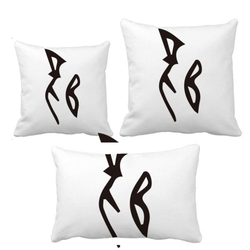Housse de coussin nom de famille chinois pour canape chaleureux