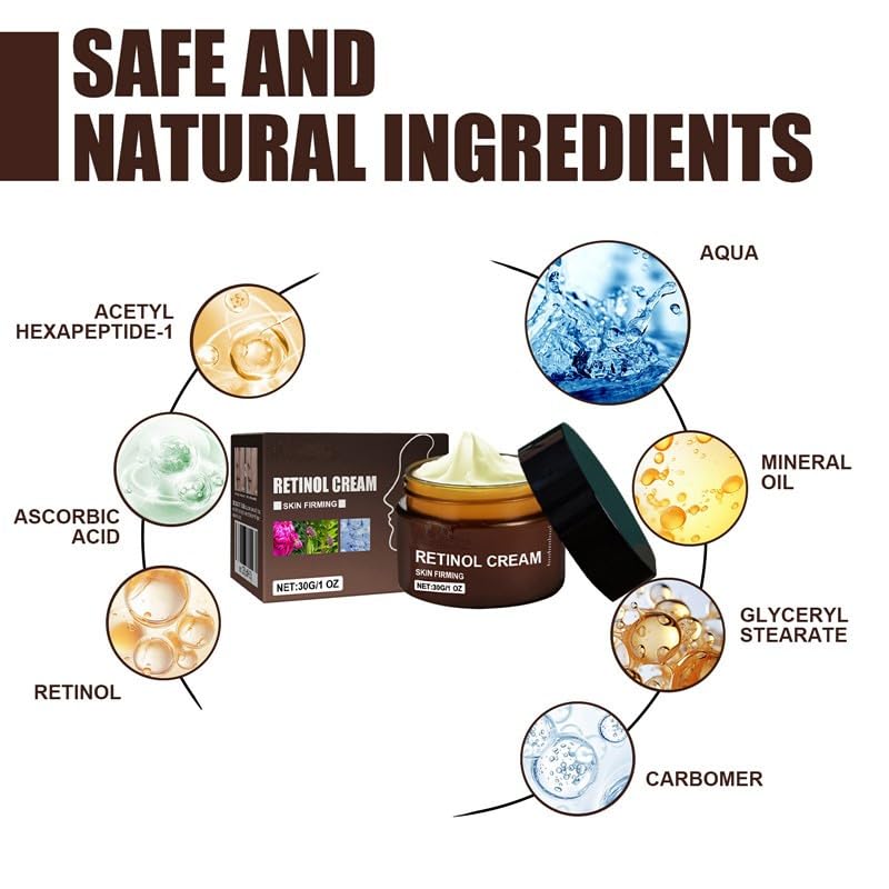 Retinol face cream Vitamin A essence Moisturizing Facial Skin Care cream 1 oz/30g - Image 3