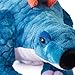 The Petting Zoo Stegosaurus Stuffed Animal Plushie, Gift for Kids, Dinosaur Animals, Blue Dinosaur Plush Toy 22 inches