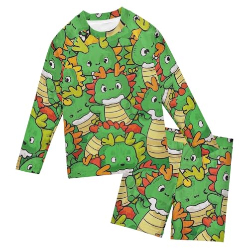 Traje de baño de manga larga contra rayos UV para niños con secado rápido integrado