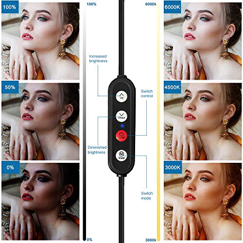 Led Video Conference Lighting Desktop Ring Light With Clamp Suspension Boom Scissor Arm Stand 3000-6000K Usb Studio Light Kit Forfor Video Conferencing, Zoom Meeting, Webcam Light, Live Stream #TOP3