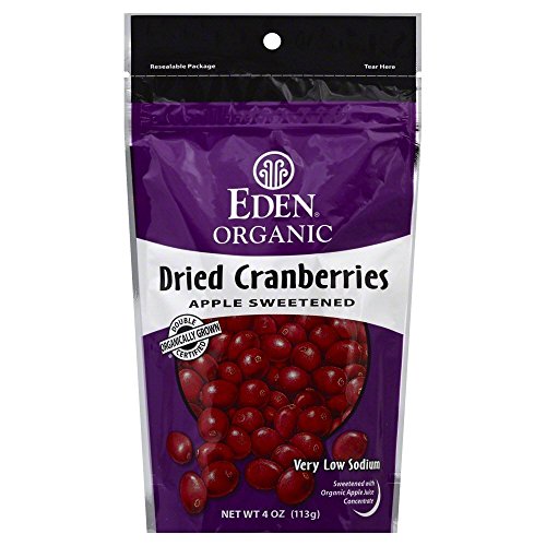 Eden Foods Eden Organic Dried Cranberries Apple Sweetened - Case of 15 - 4 OZ image 2