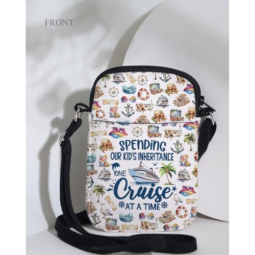 MAOFAED Cruising Gift, Family Cruise Gift, One Cruise At A Time, Matching Cruise Squad Crossbody Bag3